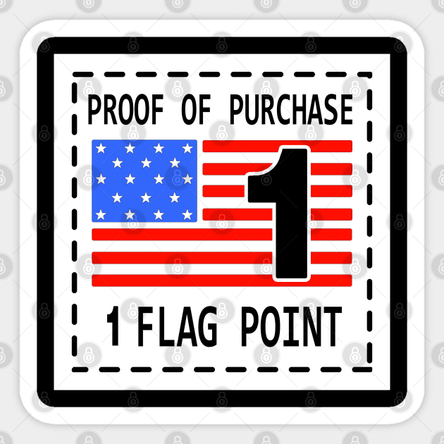 G.I. Joe Flag Point Sticker by Recondo76